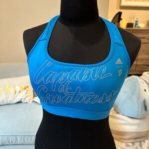 Adidas Women's Vibrant Blue Sports Bra
